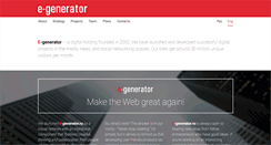 Desktop Screenshot of e-generator.com